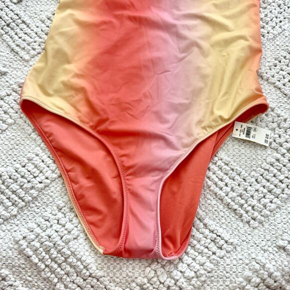 Aerie One Piece Full Coverage One Shoulder Pastel Swimsuit Women’s Size Large - Picture 5 of 12